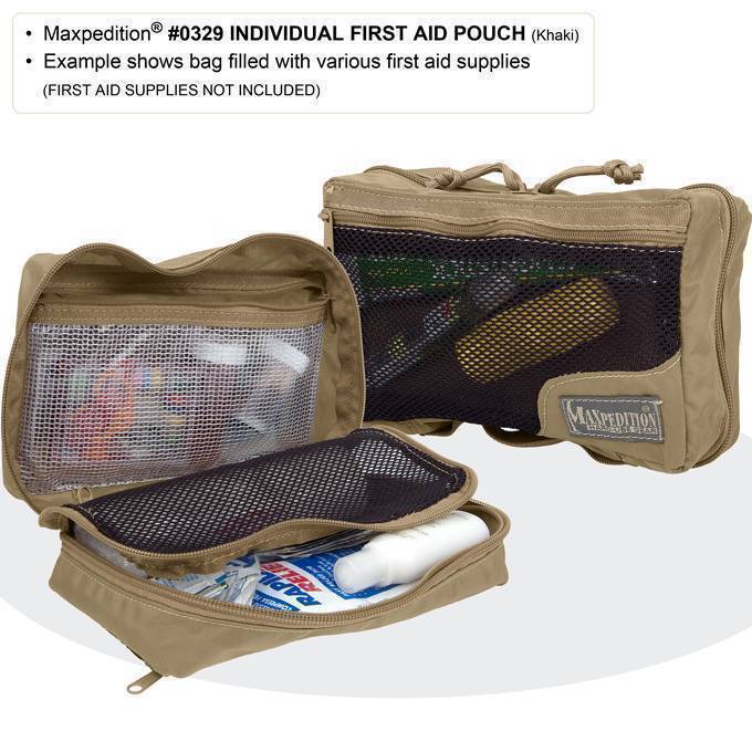 Maxpedition Individual First Aid Pouch Black 0329B.