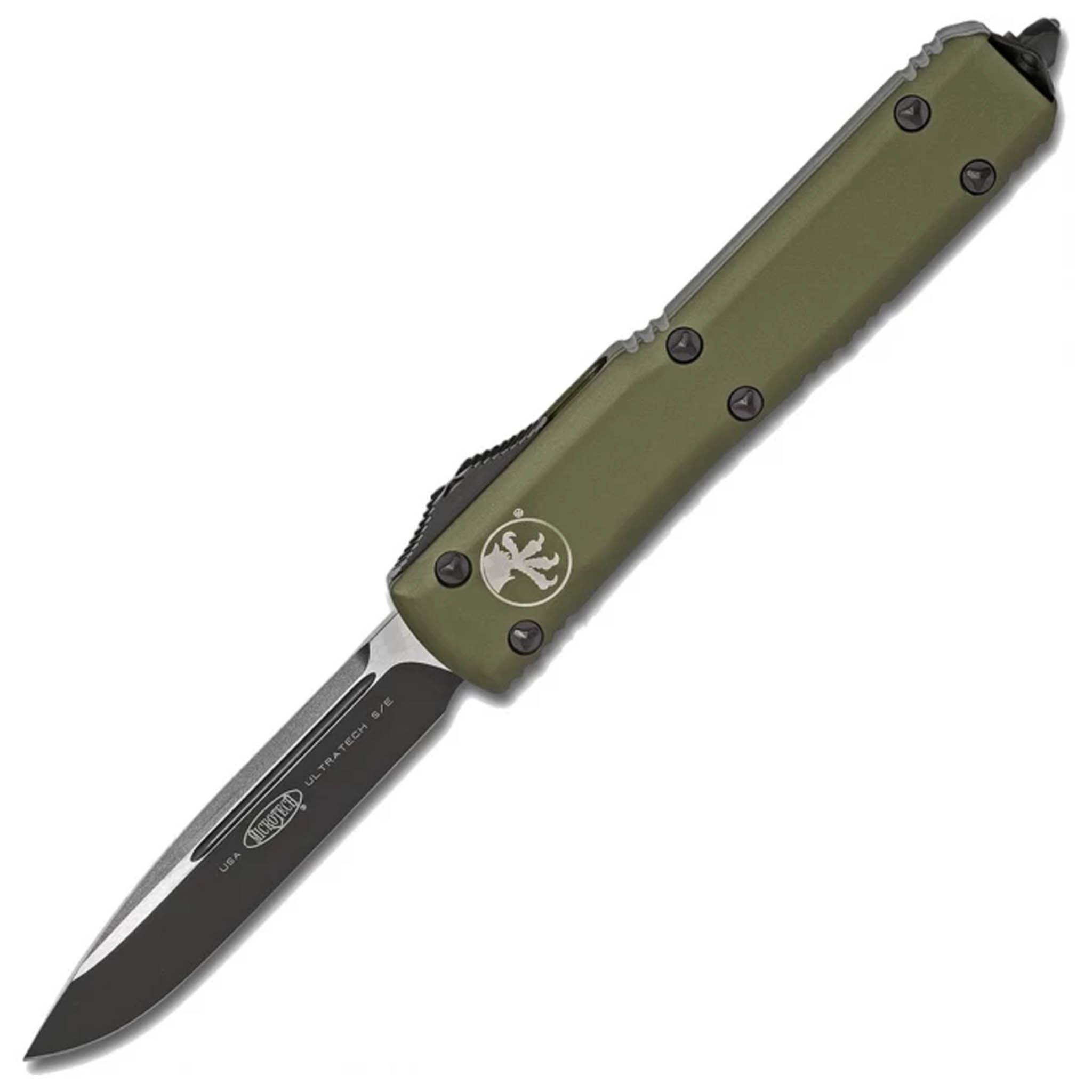 Microtech Ultratech S/E DLC/Satin OD Aluminium