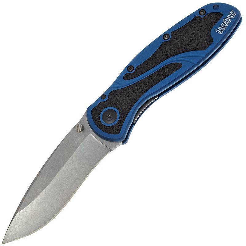 Kershaw Blur - Navy Blue Stonewashed