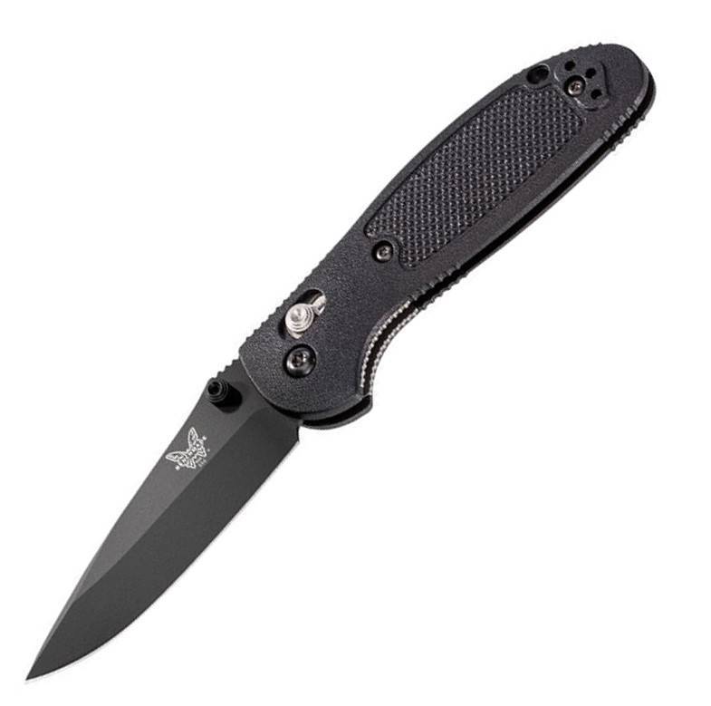 Benchmade Griptilian® Mini 556 Series, BK1® Coating 154CM Blade, Black Noryl GTX Handle