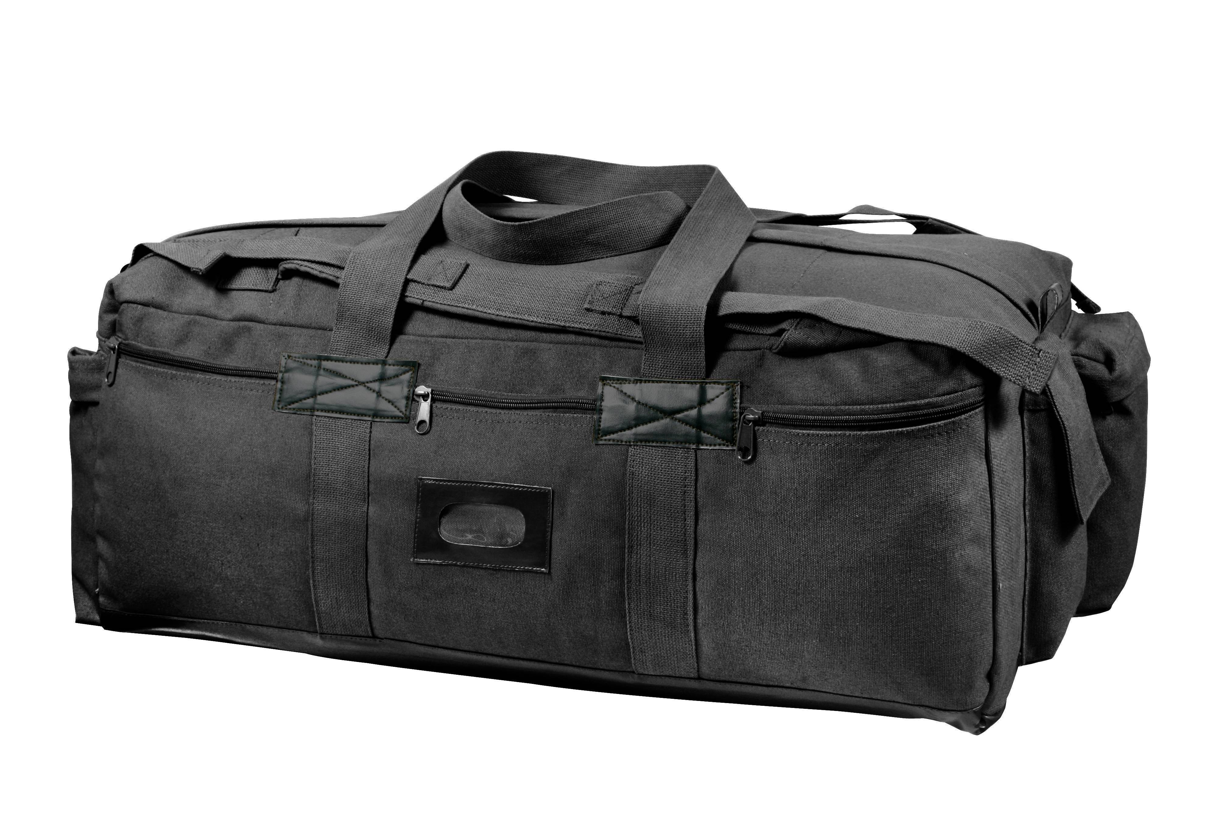 Транспортный баул Rothco Canvas Mossad Duffle Bag Black 8136-bl
