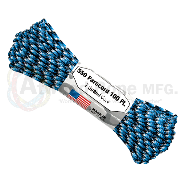 Paracord Atwood Rope MFG 550 Blue Snake Paracord Blue Snake