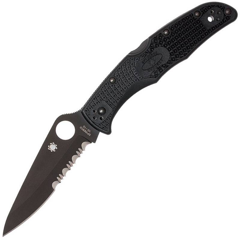 Spyderco Endura 4 Black PS Black FRN