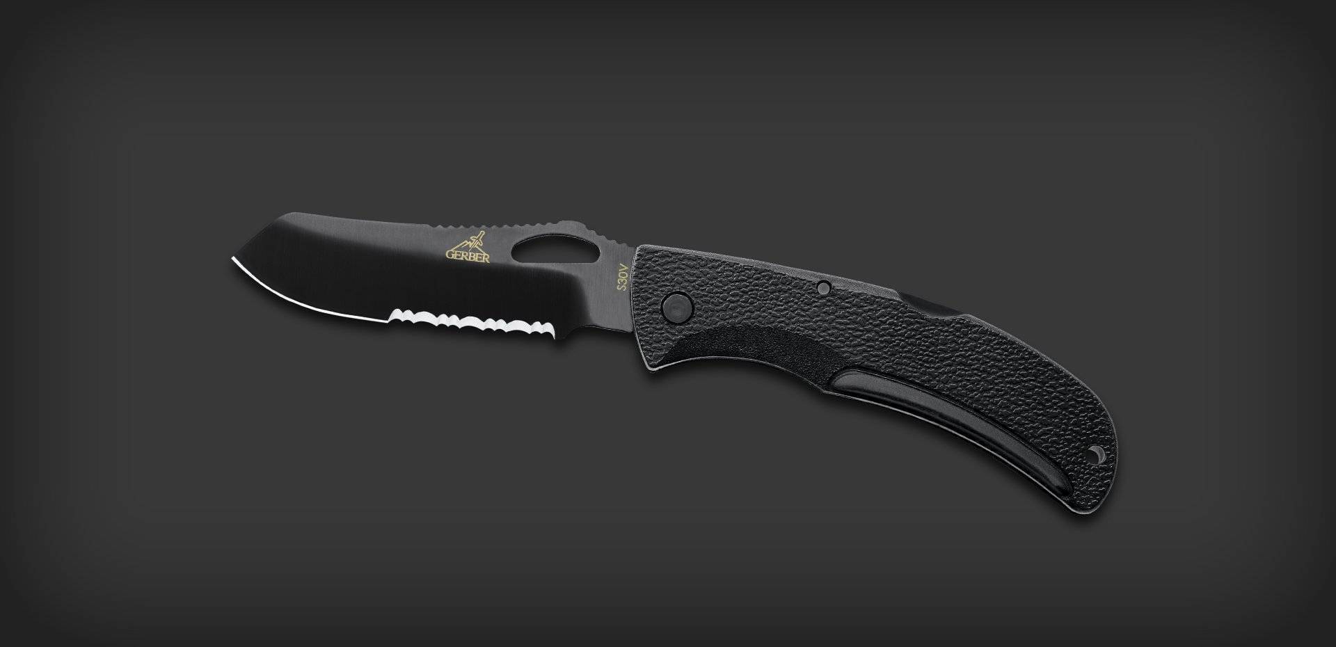 Складной нож Gerber EZ-Out DPSF S30V Black 22-01648G