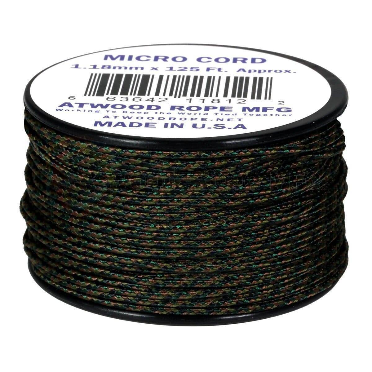 1,18мм Micro Cord - Woodland Camo
