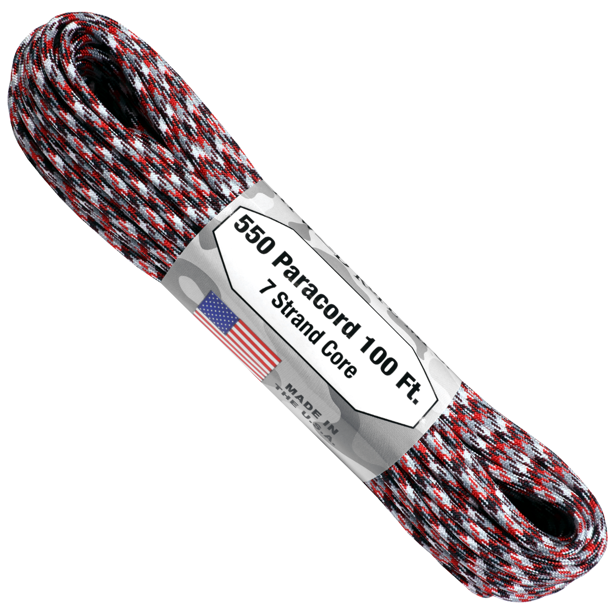 Paracord Atwood Rope MFG 550 Red Camo Paracord Red Camo