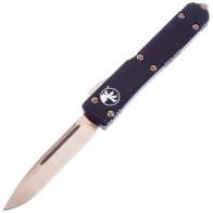 Автоматический фронтальный выкидной нож Microtech Ultratech S/E Bronze Stonewash Black Aluminum