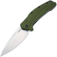 Полуавтоматический складной нож Kershaw Link Olive Green Stonewashed