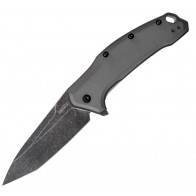 Складной полуавтоматический нож Kershaw Link Tanto Gray Aluminum Blackwash