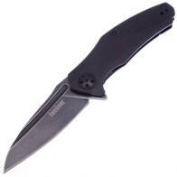 Полуавтоматический складной нож Kershaw Natrix Blackwash, Black G10