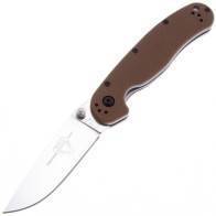Складной повседневный нож Ontario RAT II Coyote Brown, Satin Blade