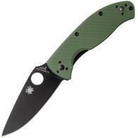 Складной карманный нож Spyderco Tenacious, Green G10 Handle, Black Blade, Plain