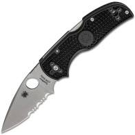 Складной нож Spyderco Native 5, Black FRN Handle, CPM-S30V, Part Serrated