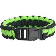 Браслет из паракорда Knotty Boys Survival Bracelett Black/Green Reflective (Medium)