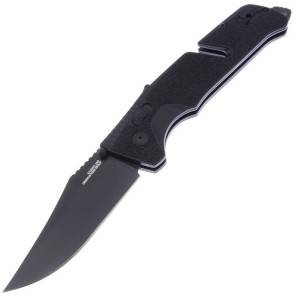 Полуавтоматический складной нож SOG Trident Mk3 Blackout Clip Point