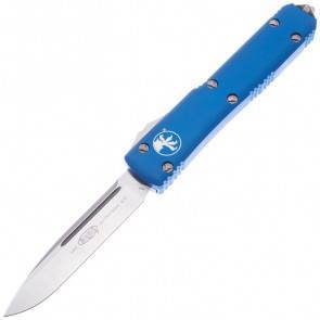 Автоматический фронтальный выкидной нож Microtech Ultratech S/E Blue Aluminium, Satin, CTS-204P