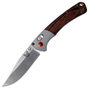 Складной нож Benchmade Crooked River Mini Stabilized Wood