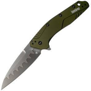 Складной полуавтоматический нож Kershaw Dividend - Olive Composite Blade