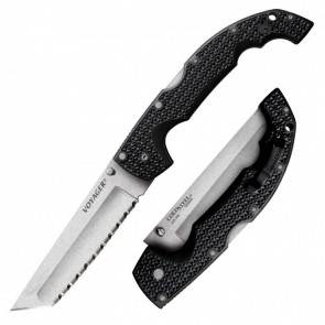 Складной тактический нож Cold Steel XL Voyager Tanto Serrated Edge (AUS10A)