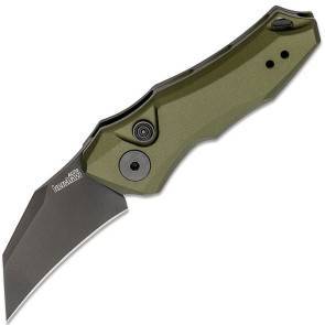 Автоматический складной нож Kershaw Launch 10 Hawkbill Olive Green Black DLC CPM-154