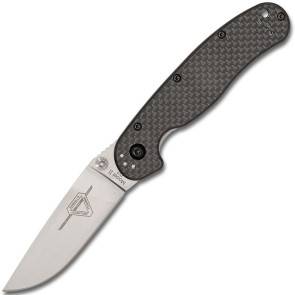 Складной повседневный нож Ontario RAT II D2, Carbon fiber, Satin Blade