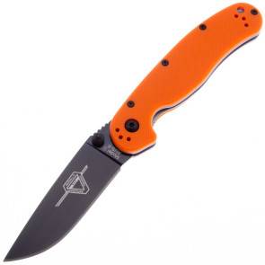 Складной повседневный нож Ontario RAT II Orange GRN, сталь AUS-8 Black