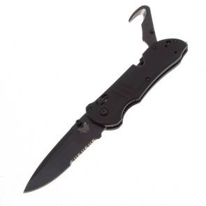 Складной тактический нож Benchmade Triage Black Half Serrated