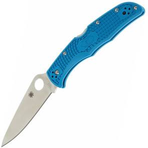 Складной нож Spyderco Endura 4 Satin Plain Blade Blue FRN