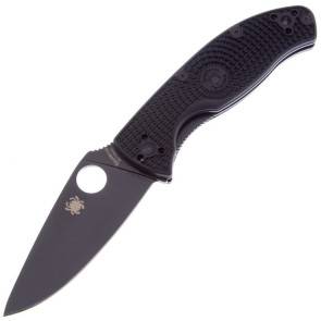 Складной нож Spyderco Tenacious LTW Black Plain Blade Black FRN
