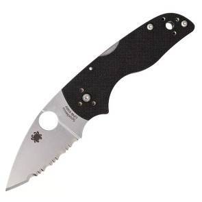 Складной нож Spyderco Native Lil', Black G-10 Handle, CPM-S30V, Full Serrated