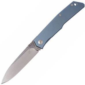 Складной джентльменский нож Fox Knives Design by Bob Terzuola Blue Anodized Titanium Handle