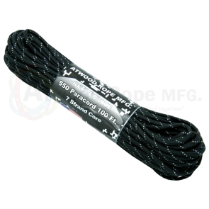 Светоотражающий паракорд Atwood Rope MFG 550 Paracord Reflective - Black
