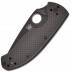 Spyderco Tenacious, Carbon Fiber Handle, Black Blade, Plain C122CFBBKP