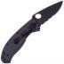Spyderco Tenacious Black Blade Part Serrated Carbon Fiber Handle C122CFBBKPS
