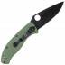 Spyderco Tenacious, Green G10 Handle, Black Blade, Plain C122GPBGR