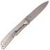 Fox Knives Design by Bob Terzuola Gray Beadblasted Titanium Handle FX-525 Ti