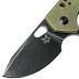 Fox Knives Suru Stonewashed Green Handle FX-526 ALG