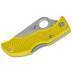 Spyderco Ladybug 3, Yellow FRN handle, H1 Steel, Full Serrated LYLS3