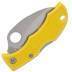 Spyderco Ladybug 3, Yellow FRN handle, H1 Steel, Full Serrated, Hawkbill LYLS3HB